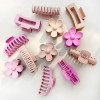 12 Pcs Pinzas For El Cabello, Garra Fuerte For Pelo