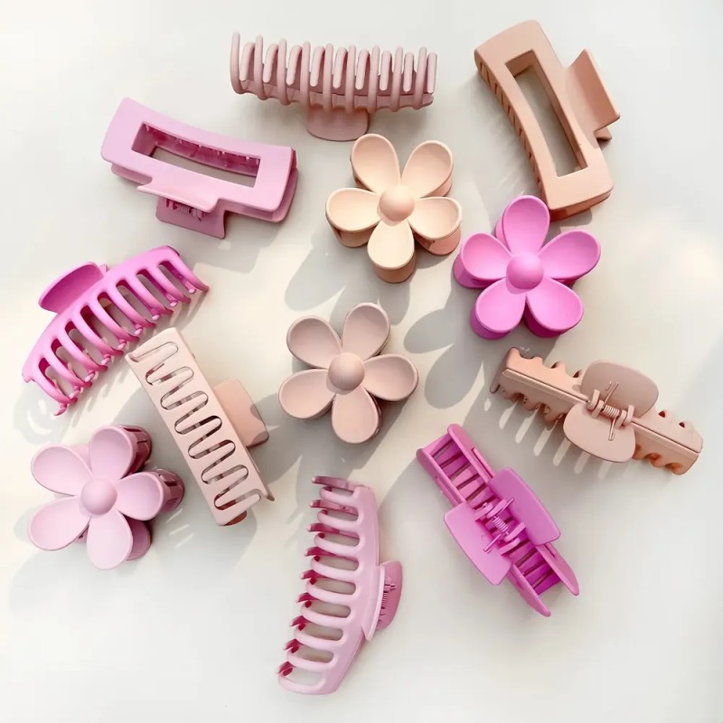 12 Pcs Pinzas For El Cabello, Garra Fuerte For Pelo