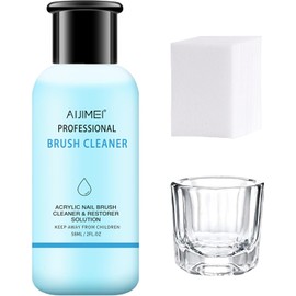 Limpiador de Pinceles de Uñas En Gel, Limpieza Rápida, Fácil de Usar para Salones Y Uso Doméstico, Limpiador de Pinceles de Uñas Acrílicas, Limpiador de Pinceles para Decoración de Uñas, Limpi