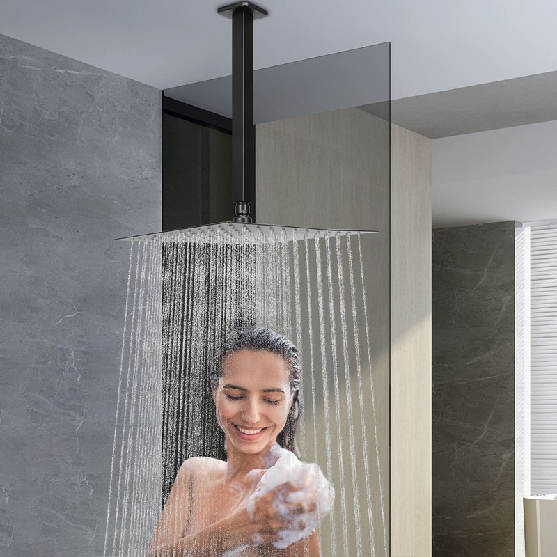NearMoon Ceiling Mounted Shower Arm With Flange, Universal Connection 1/2
