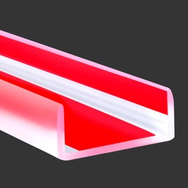Rubber Edge Trim, Self-Adhesive U Channel Edge Trim, Edge Protector for Plywood and Wood, Peel and Stick U Shaped Edge Banding, Silicone Rubber Material, Clear, Fit 1-1/2"(38mm)