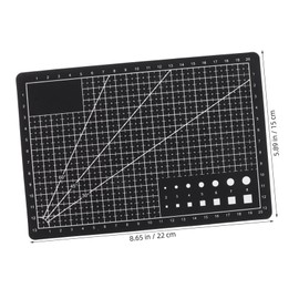 NOLITOY Double Sided Cutting Board Portable Craft Mat for Paper Cutting Clay Modeling and Quilting Projects Durable PVC Material for Hobbyists and Creative Enthusiasts