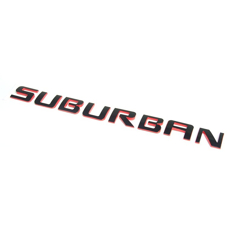 3pack OEM Suburban Nameplates Emblems ABS Letter 3D Badges Compatible