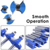 15pcs Router Bits, 1/4" Shank Tungsten Carbide Corner Edge Tool,