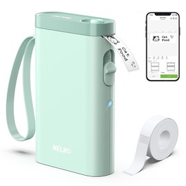 NELKO P21 Bluetooth Thermal Label Printer, Portable Label Maker, Thermal Printer for Organization, Storage, Office and Home,TikTokShopBacktoSchool:_White + 1 Roll