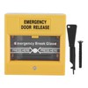 Cyrank Emergency Exit Door Release, Alarm Button Yellow Emergency Alarm