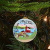 Art Studio Company - Hand Painted Christmas Ornament, Blown Glass,