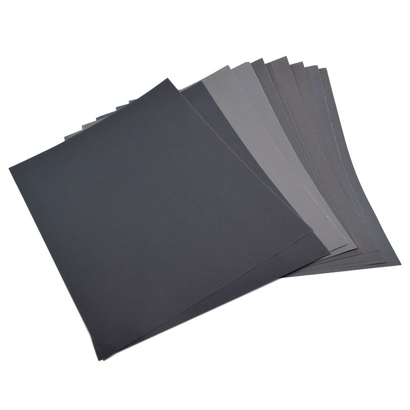 230 x 280mm Mixed Grits 2 per 800/1000/1200/1500/2000 Sandpaper Dry/Wet