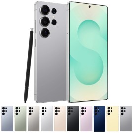 Affordable Hot Selling S25 Ultra Dual SIM 12GB 1TB 5G Unlocked Ready for Use Mobile Phones with All Accessoriescolor: Gold, plug: AU, ram: 12g, storage capacity: 512 GB