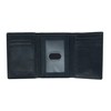 Mancini Bellagio Top Grain Leather RFID Secure Trifold, Black