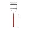 Pet Dematting Comb 2 Rows Stainless Steel Blades Wooden Handle
