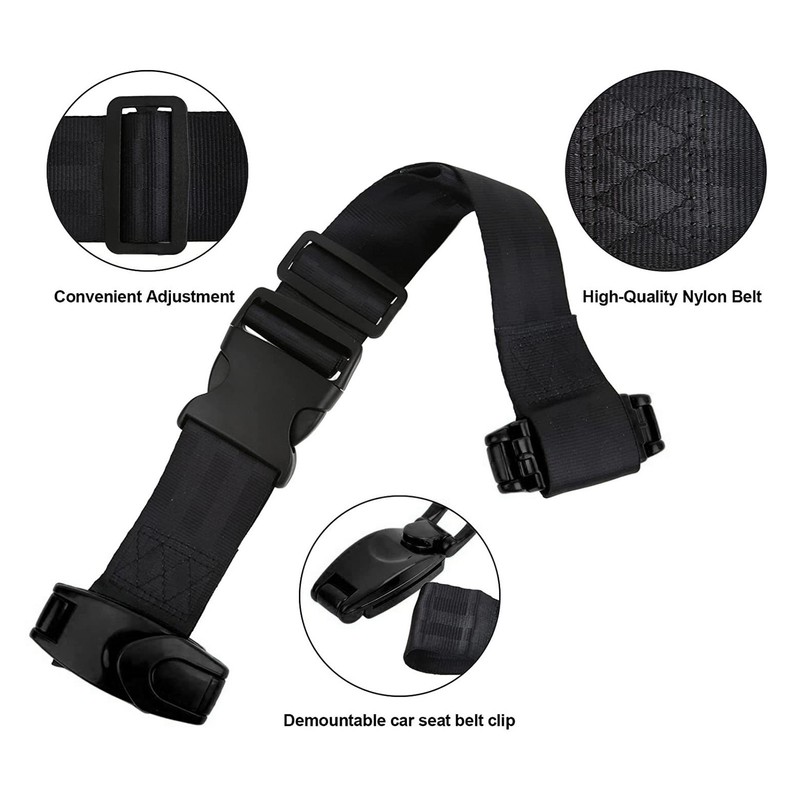 Car Seat Belt Adjuster Fixation Soft Nylon Protective Car Neck