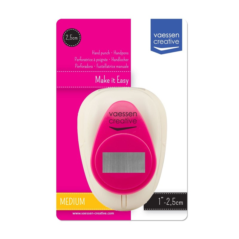 Vaessen Creative Motif Punch, Rectangle, 2.5 cm, Medium Punch, Motif