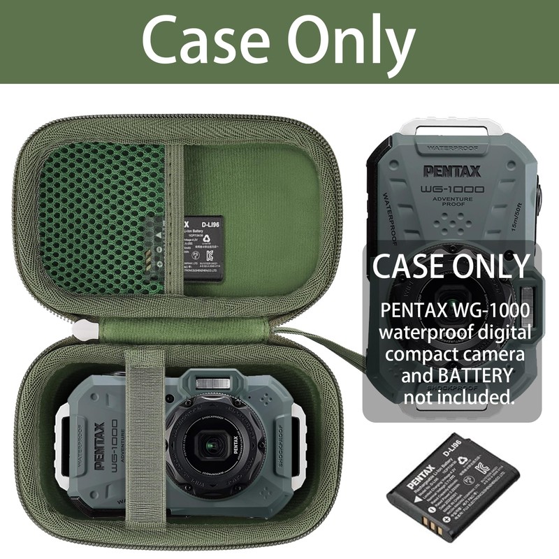 Khanka Hard Travel Case Replacement for PENTAX WG-1000 Waterproof Digital