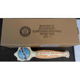 Blue Moon Mango Wheat porcelain Beer Tap Handle new in box Denver Colorado 12 in