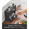山崎実業(Yamazaki) マグネット カトラリーケース ブラック 本体：W26×D8×H9cm タワー tower 簡単開閉 スタッキング可能 8463