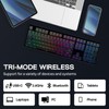 EPOMAKER TH108 Full Size Mechanical Keyboard, Wireless Gaming Keyboard with