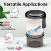 EZEELAI Leak Proof Denture Bath Cup Dental Retainer Case Portable,