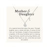 Mother Daughter Necklace Silver Heart Necklaces Key Charm Necklace for