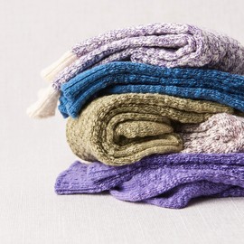 Maggie's Organics - Organic Cotton Ragg Socks - 1 Pair Unisex (Navy Solid-Large)