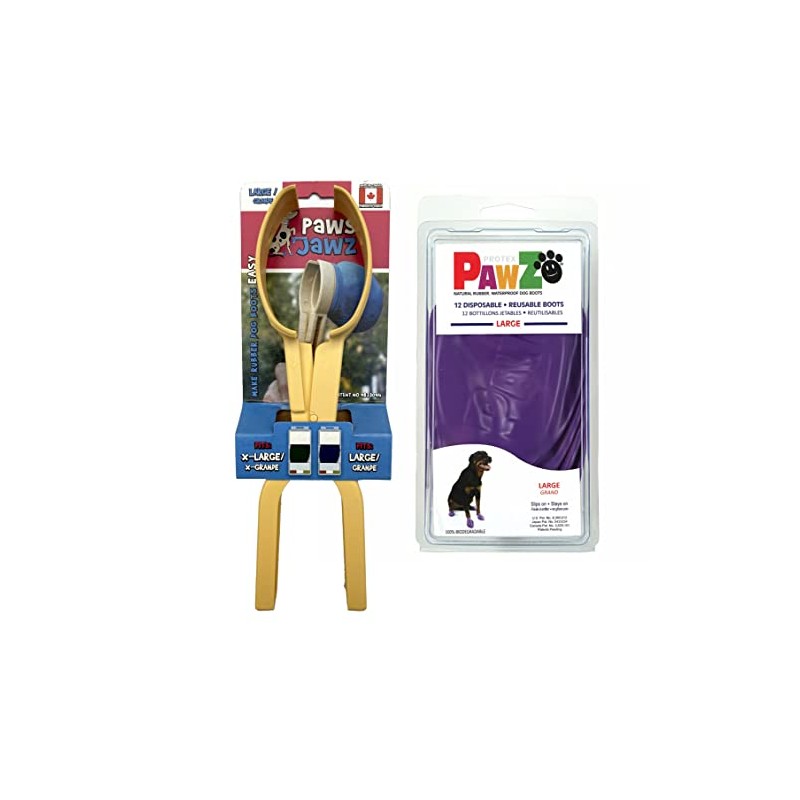 HDP Jawz for Pawz Dog Boots Color:Purple Size:Large Starter