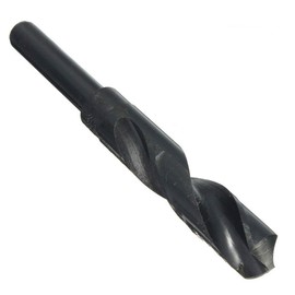 Blacksmiths Drill Bit MASO 13 mm Blacksmith Reduced Shank HSS Drill Bit for Aluminium, Steel, Wood, Plastic, Non-ferrous ect
