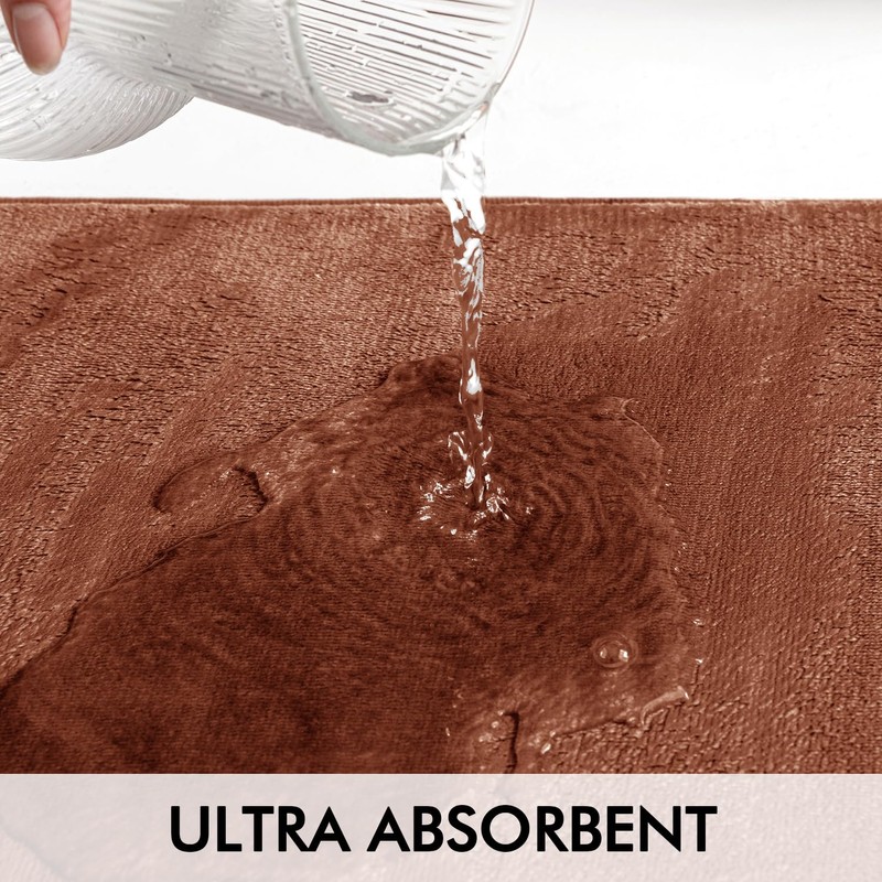 MIULEE 1 x Non-Slip Hydrophilic Memory Foam Bath Mat Superfine