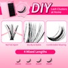 RITALASH Lash Clusters 60D DIY Cluster Lashes Fluffy Volume Eyelash