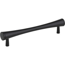 Elements by Hardware Resources 128 mm Center-to-Center Matte Black Sedona Cabinet Pull