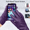 Harssidanzar Leather Gloves For Women,Winter Warm Cashmere Lining Touchscreen Ladies