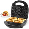 FineMade Waffle Stick Maker, Mini Waffle Maker Iron, Makes 6