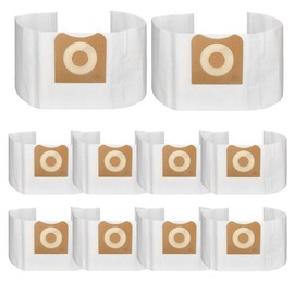 Jajadeal 12 Pack Dust Collection Bags for RIDGID VF3501, 3-4.5 Gallon Wet Dry Vac High-Efficiency Dust Bags, Wet Dry Vacuum Filter Bags