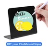 PIAOPIAONIU 36 Pcs 3x4 Inch Small Chalkboards Sign Rectangle L-Shaped