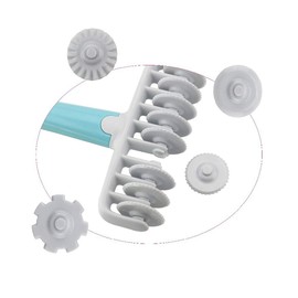 Lattice Roller Cutter, Pasta Cutter Wheel, Dough Noodle Cookie Pie Dessert Pizza Bread Pastry Crust Roller Cutters, Fondant Ribbon Cutters Wheel Rollers Pastry Mould, Gears Embosser Set Pastry Tools