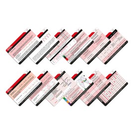 Nursing Badge Cardiac Medical Reference Cards, 6 pcs (Blood Type, ECG Interpretation, ECG etc.) Essential Nurse Accessories for Work or School Great Nurse Gifts (Cardiac)