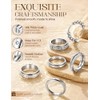 Cassieca Juego Anillos Ansiedad Mujer Acero Inoxidable