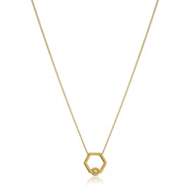 Alex and Ani Honey Comb 18 in. Adjustable Necklace, 14kt Gold Over .925 Sterling Silver