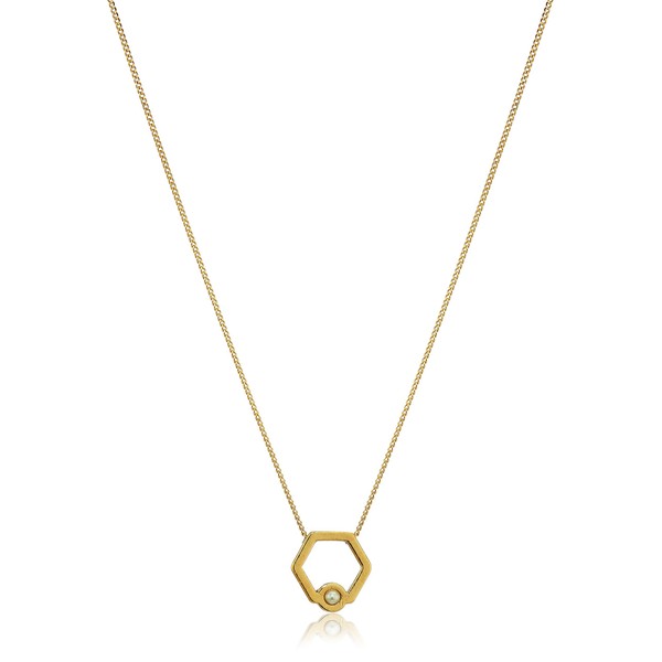 Alex and Ani Honey Comb 18 in. Adjustable Necklace, 14kt