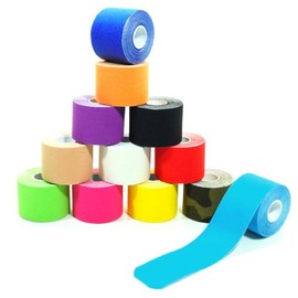 Wawaki Kinesiology Tape 5 m x 5.0 cm 12 Colours Light Blue 6 Rolls