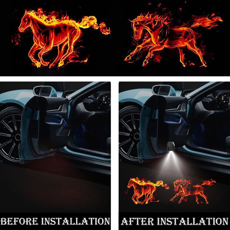 2 Pcs Car Door Projector Lights,Car Door Lights Logo Projector,Welcome