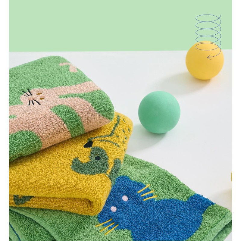 Moecat Life Towel Set, Face Towel, Hand Towel, 2-Piece Set,