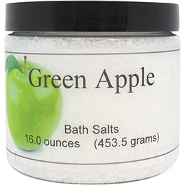 Green Apple Bath Salts by Eclectic Lady, 16 ounces