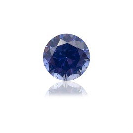 Gryrigns Cornflower Blue Round Brilliant Cut Loose Synthetic Sapphire Stone Blue Corundum Gemstone Faceted 3A VVS (4.68cts, 10mm, 1Pcs)