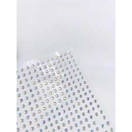 Crystal and Gems CraftbuddyUS 320 x 3mm AB CLEAR Self Adhesive Rhinestone Gems, DIY Craft