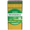 Ticonderoga Wood-Cased Pencils, Unsharpened, 2 HB Soft, Yellow, 72 Count