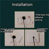 Square Shower Arm Flange Escutcheon Plate, Wall Split Pipe Cover