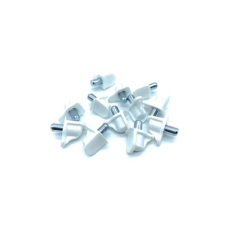 JAM2DAY 12 x White Shelf Support Studs Pegs For Standard