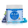 P5P Gummies 50mg, P5P Vitamin B6 Supplement for Adults & Kids, More Efficient Vitamin B6, Energy, Metabolism, Brain, Cognition, Immune Health, Non GMO, Gluten Free, Vegan, Sugar Free, Grape, 120