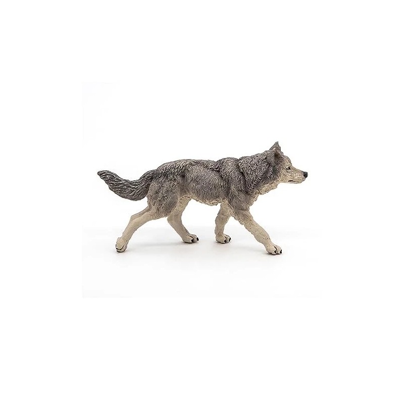 Papo Wild Animal Kingdom Figure, Grey Wolf