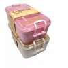 CL Lunch Box 800ml Material Fibra De Trigo Con Cubiertos
